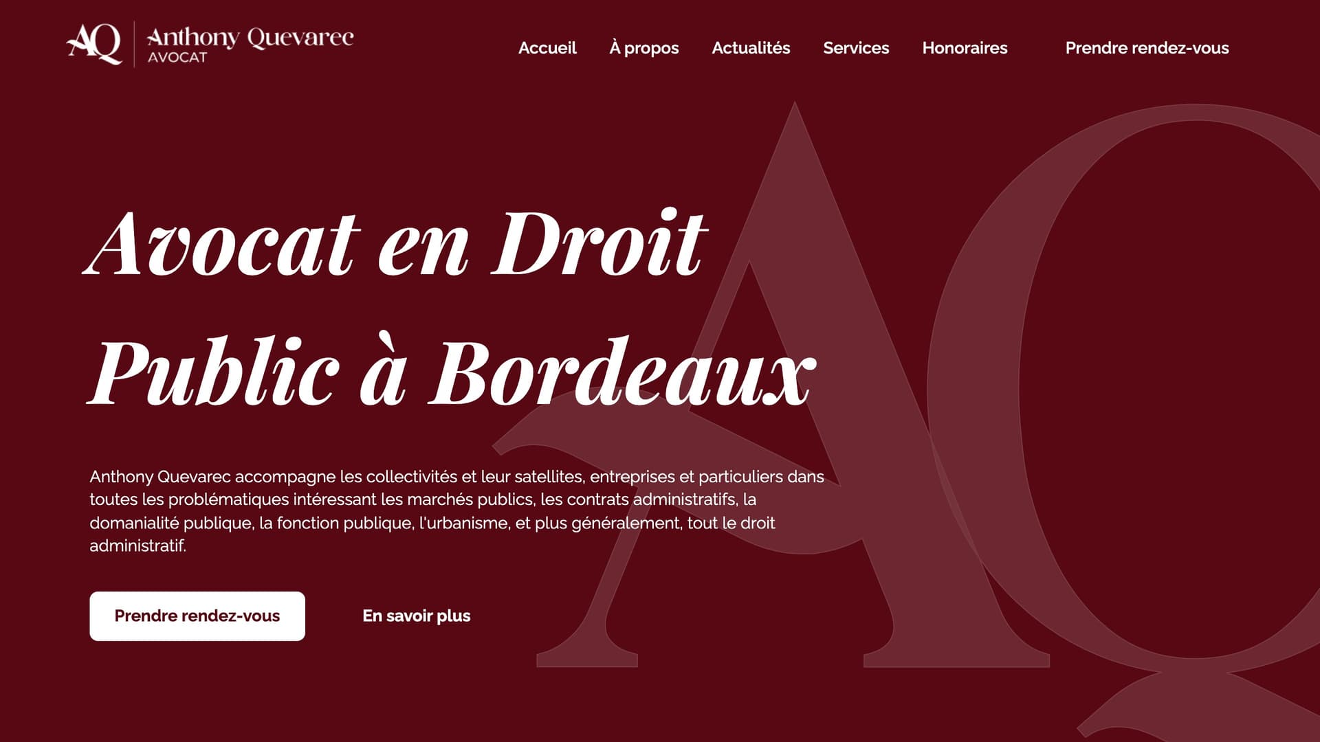 Anthony Quevarec - Avocat en droit public à Bordeaux