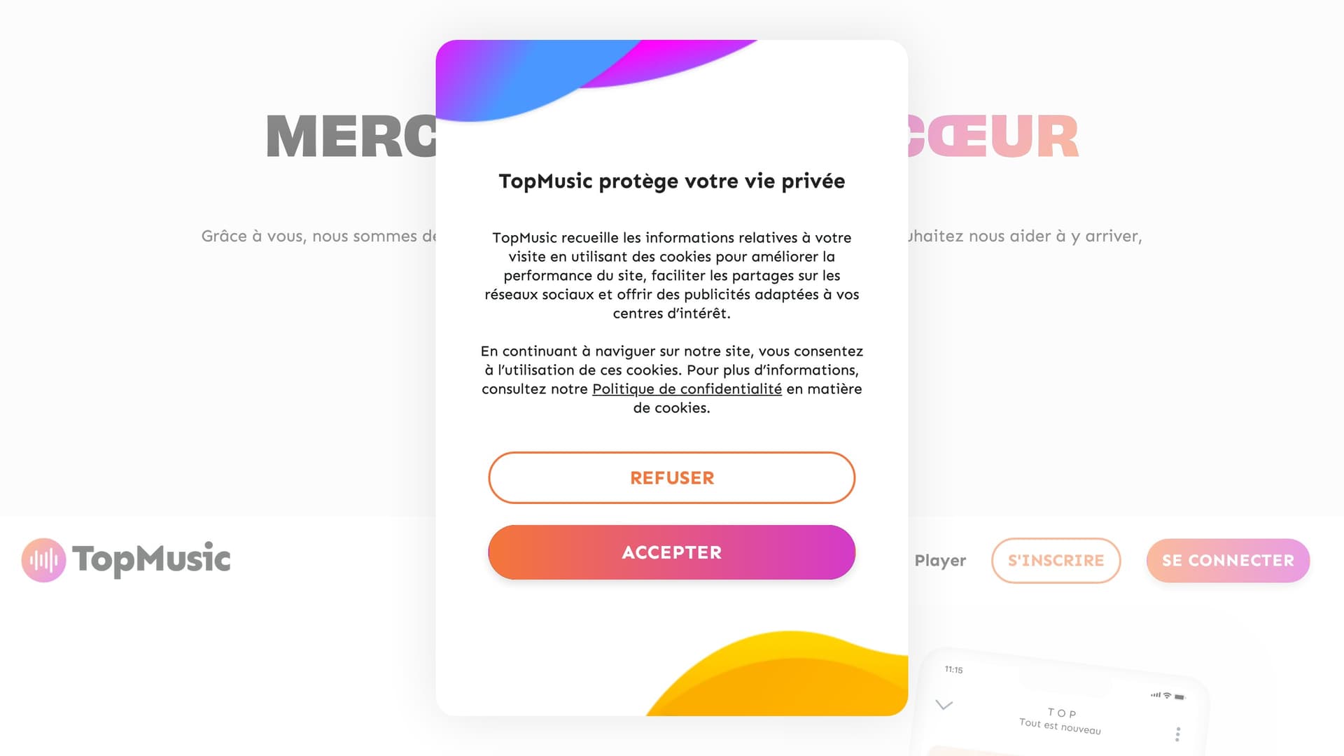 TopMusic - Plateforme de streaming musical chrétien